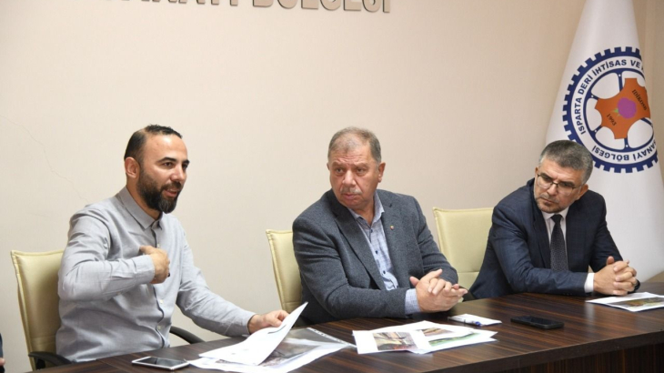 Isparta Deri OSB’de sorunlar çözüme kavuşturuluyor.